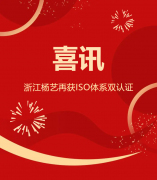 喜讯 | 浙江九游会俱乐部再获ISO体系双认证